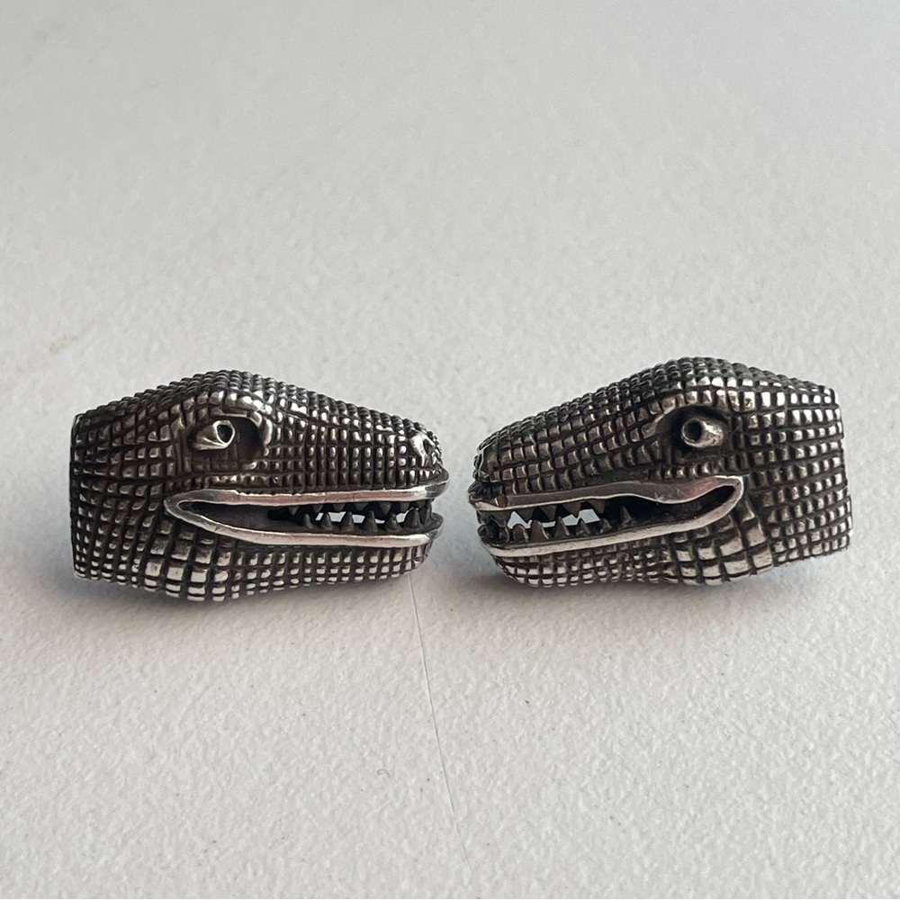 Kieselstein Cord T Rex Sterling Silver Earrings